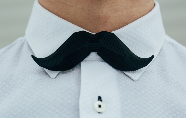 Moustache Bow Tie 3D Print 226506
