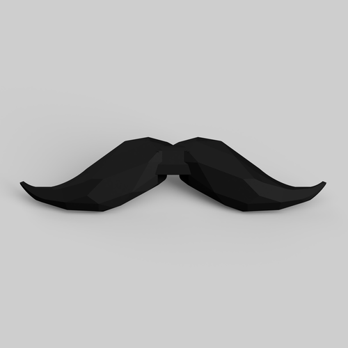Moustache Bow Tie 3D Print 226507