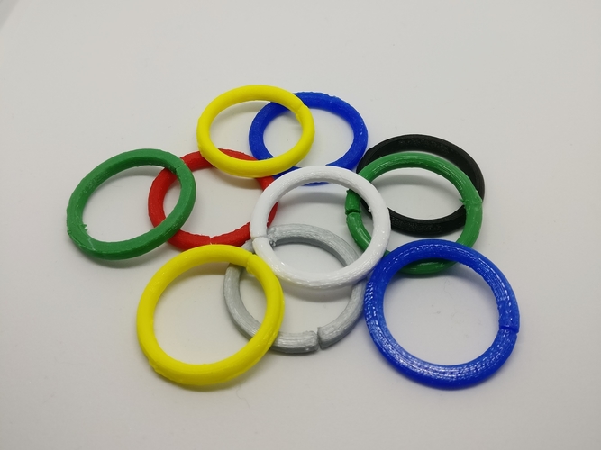 Split Rings for Magician's Chain 3D Print 226564