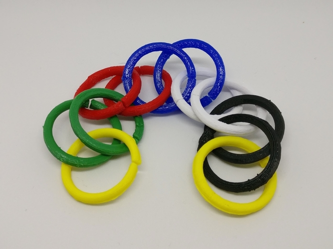Split Rings for Magician's Chain 3D Print 226565