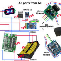 Set for DIY portable bluetooth speaker - Thumbnail 3