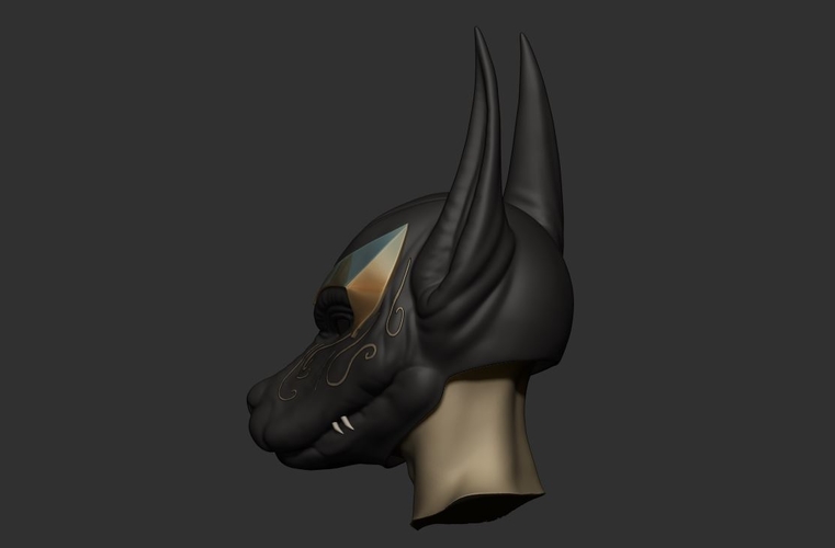Anubis Helmet For Cosplay 3D Print 226599