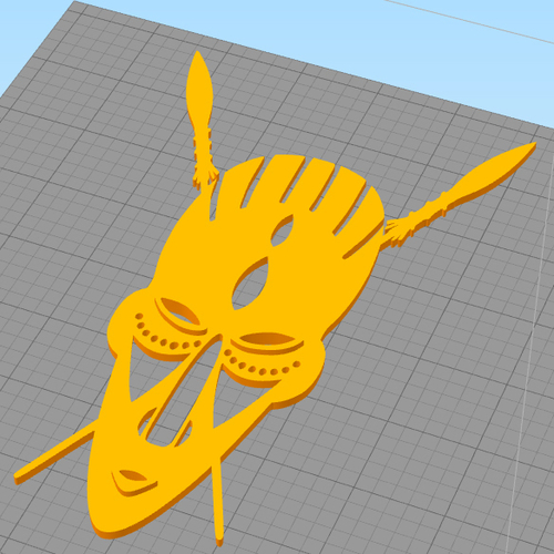 African mask wall decoration 3D Print 226726