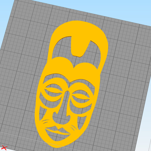 African masks  for wall decoration - set of 4 masks 3D Print 226731