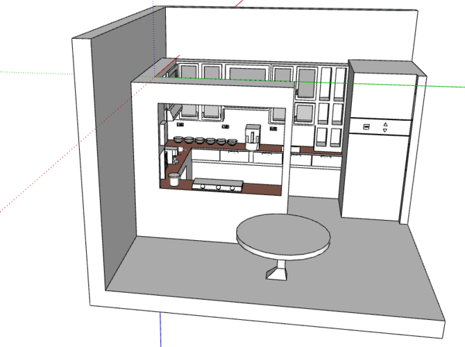 kitchen interior design( simple and modern ) 3D Print 226734