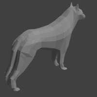 Practice 3D. P8. LowPolyDog - Thumbnail 1