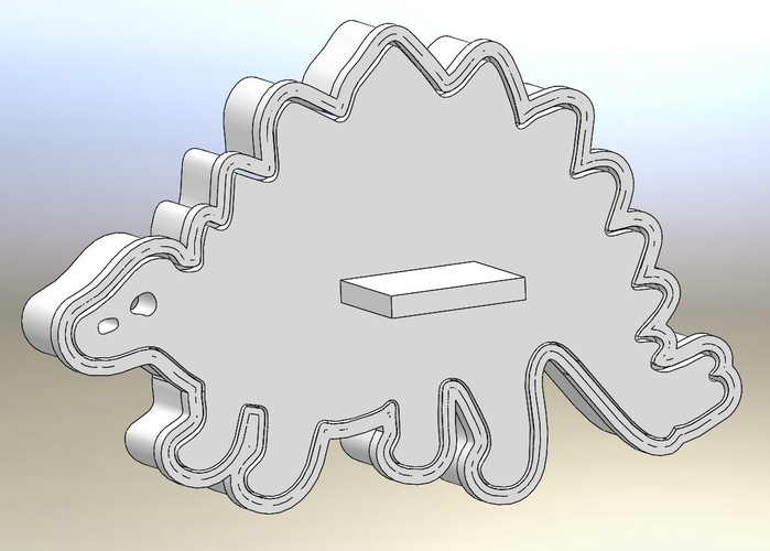 Dinosaurs-Bronezavr-stamp-Cookie cutters-100mm (Free) 3D Print 226766