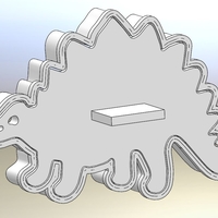 Dinosaurs-Bronezavr-stamp-Cookie cutters-100mm (Free) - Thumbnail 2