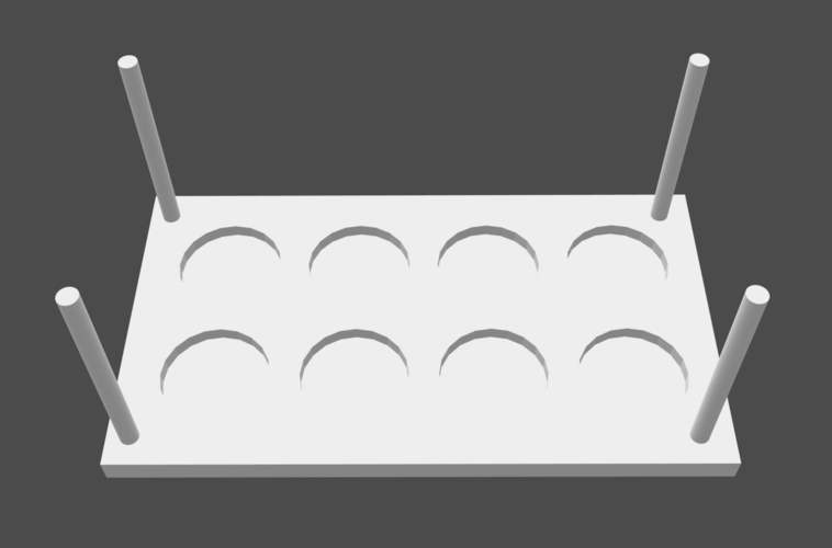 Test Tube holder for 3cm x 10 cm test tubes 3D Print 226830