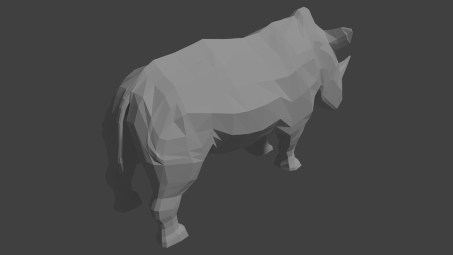 Practice 3D. P9. LowPolyRhino 3D Print 226891