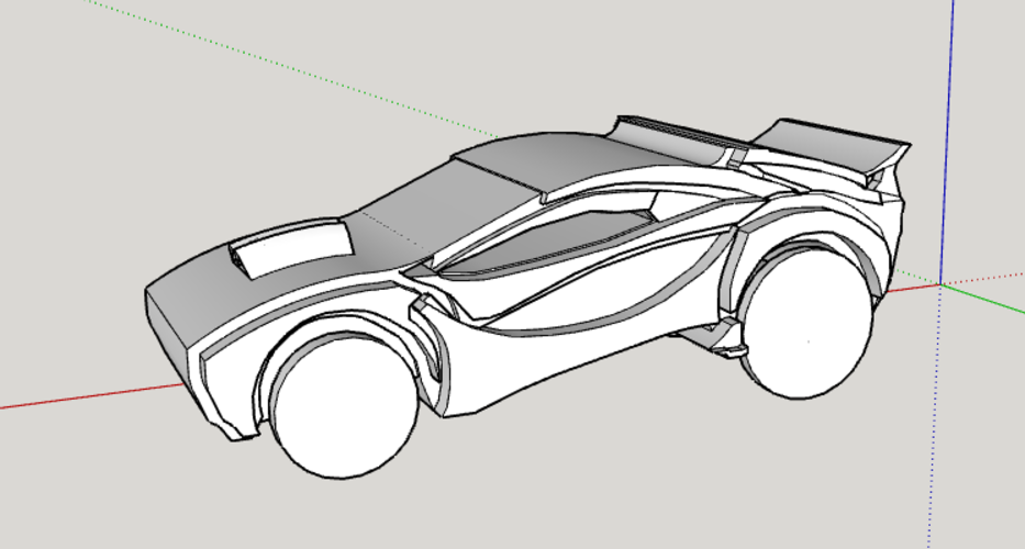 3d Model Ambassador Car Drawing