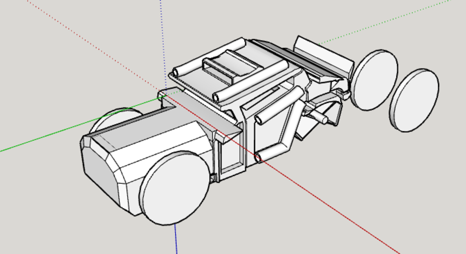 OLD STYLE LUXURY CAR (SPORTY)  3D Print 226960