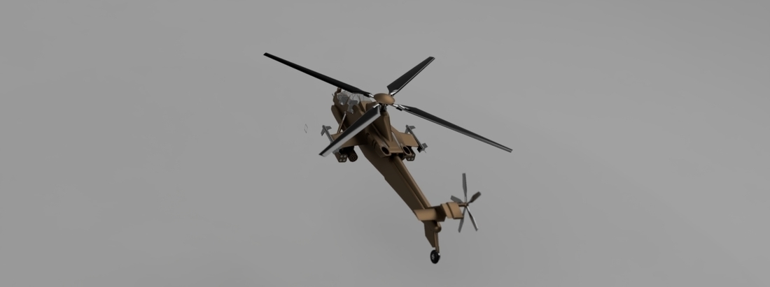 Rooivalk Attach helicopter 3D Print 226973