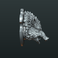 Wild Boar Mounted Head - Thumbnail 2