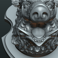 Wild Boar Mounted Head - Thumbnail 5