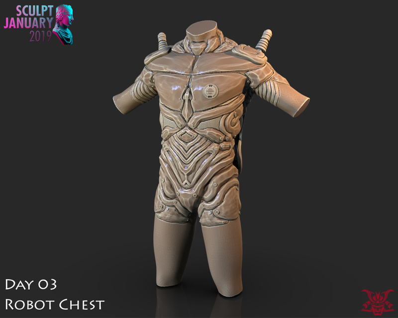 Scifi Robot Torso