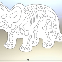 Dinosaurs- Trirog stamp-Cookie cutters-100mm (Free) - Thumbnail 3