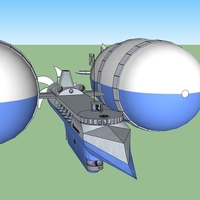 model of the military balloon "Pelican" - Thumbnail 1