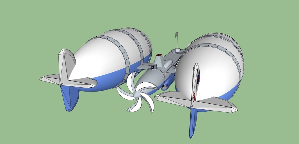 model of the military balloon "Pelican" 3D Print 227121