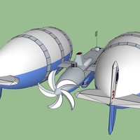 model of the military balloon "Pelican" - Thumbnail 3