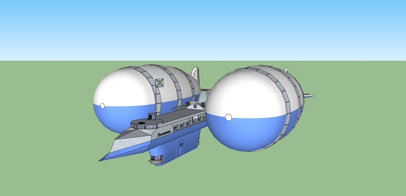 model of the military balloon "Pelican"