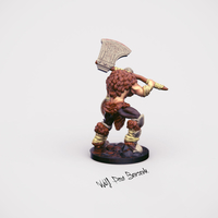 32mm Miniature Wolf Paw Berserk - Thumbnail 1