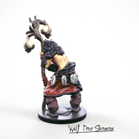32mm Miniature Wolf Paw Shaman - Thumbnail 4
