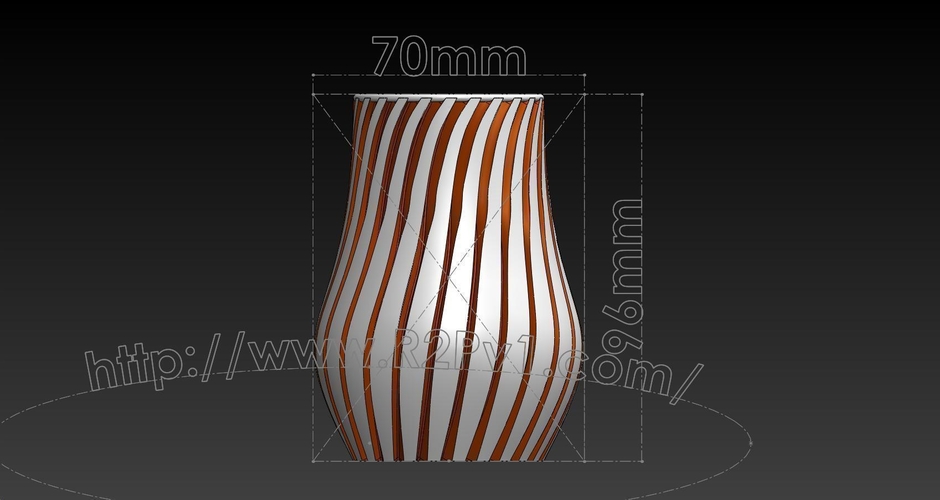 Vase #442 and Vase #443 3D Print 227242