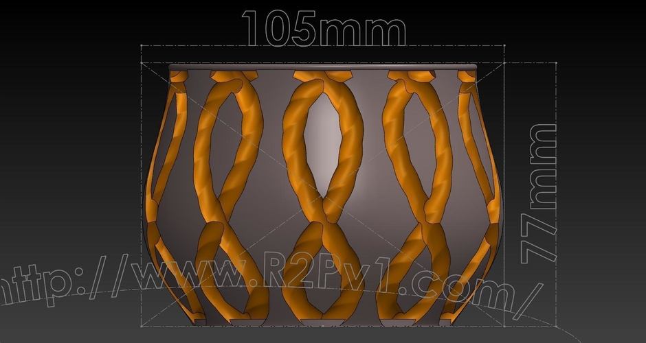 Vase #434 ​Candy Dish or  Poo Pourri Dish​ 3D Print 227250