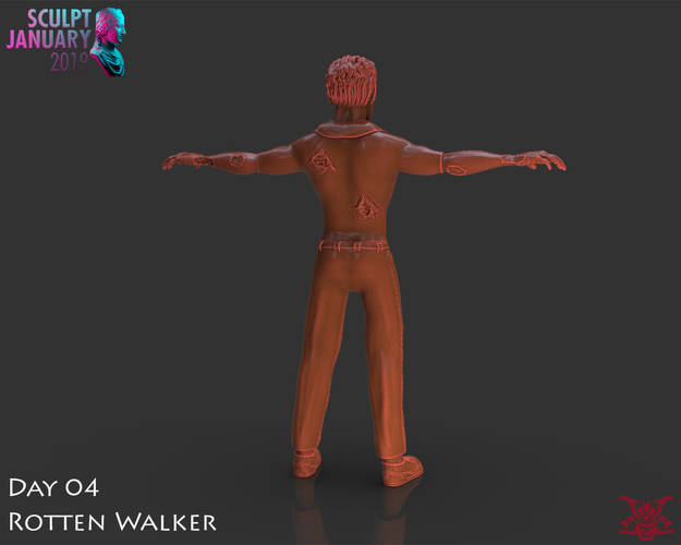 Zombie Inspired by The Walking Dead 3D Print 227269