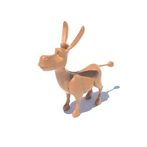 3D Printed burro shrek by 3Diego.h
