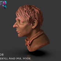 Bust of Dr Jekyll and Mr Hyde - Thumbnail 4