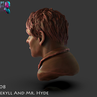 Bust of Dr Jekyll and Mr Hyde - Thumbnail 5