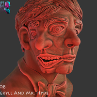 Bust of Dr Jekyll and Mr Hyde - Thumbnail 9