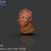 Bust of Dr Jekyll and Mr Hyde - Thumbnail 13