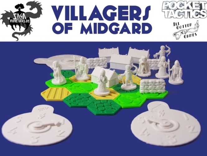 Pocket-Tactics Villagers of Midgard 3D Print 2274