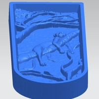 Small Lepard on the tree in jangul relif 3D Printing 227427