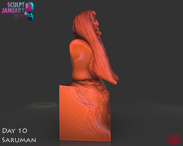 Stylized Saruman 3D Print 227460