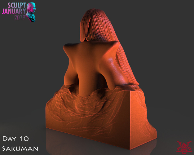 Stylized Saruman 3D Print 227461