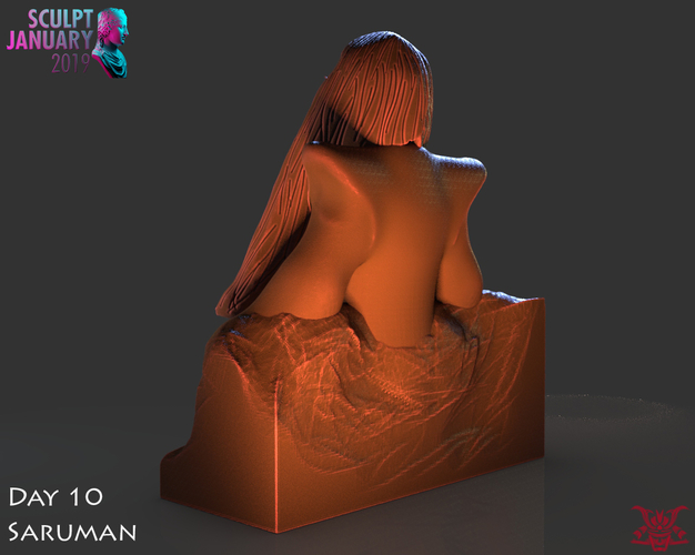 Stylized Saruman 3D Print 227462