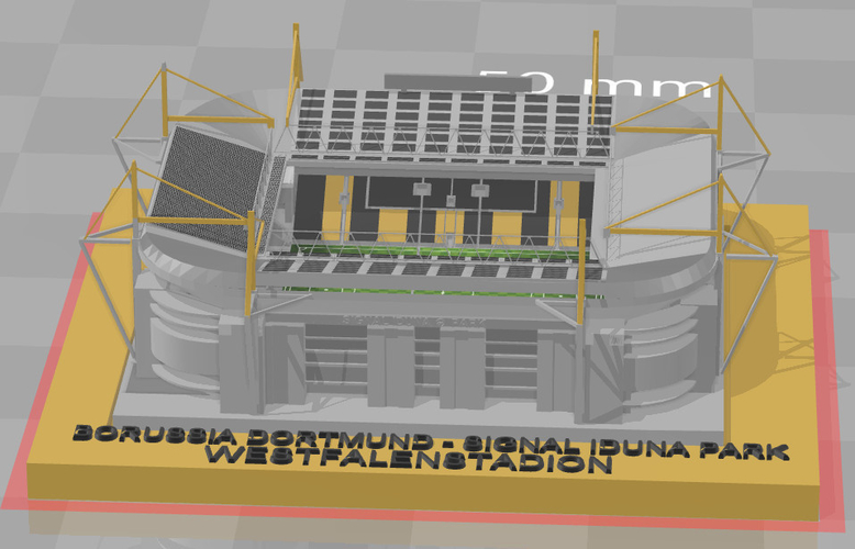 Borussia Dormund - Westfalenstadion 3D Print 227467