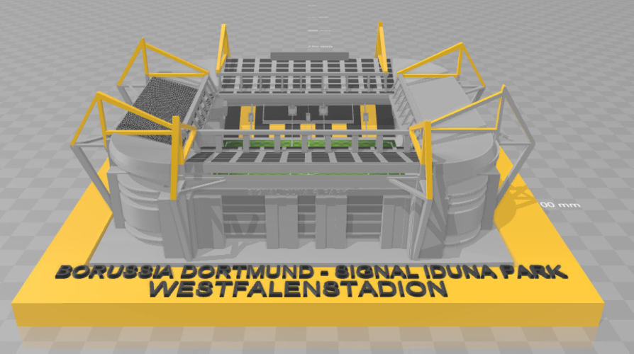 Borussia Dormund - Westfalenstadion 3D Print 227477