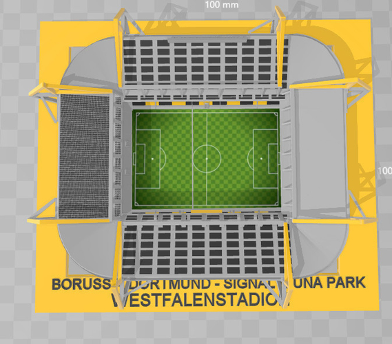 Borussia Dormund - Westfalenstadion 3D Print 227479