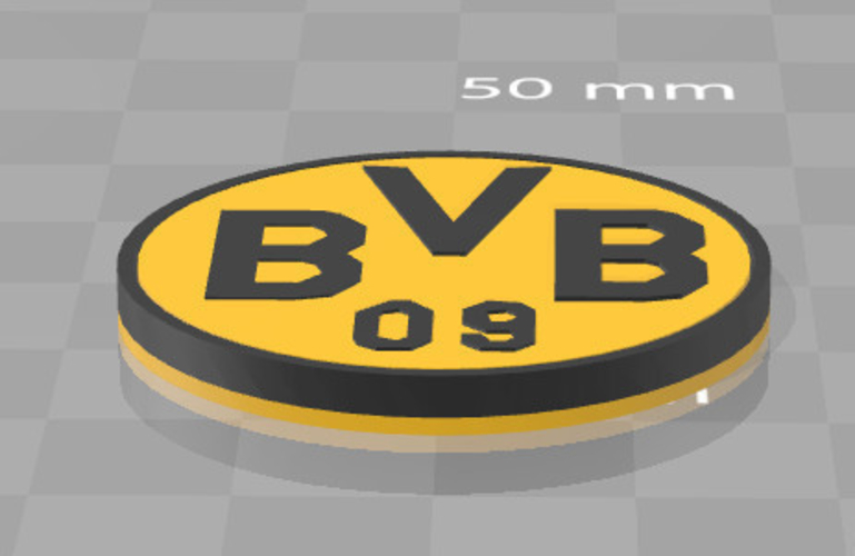 Borussia Dormund - Badge 3D Print 227489