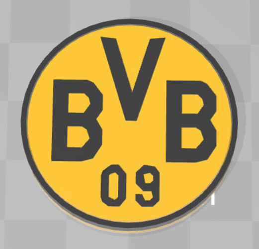 Borussia Dormund - Badge 3D Print 227490
