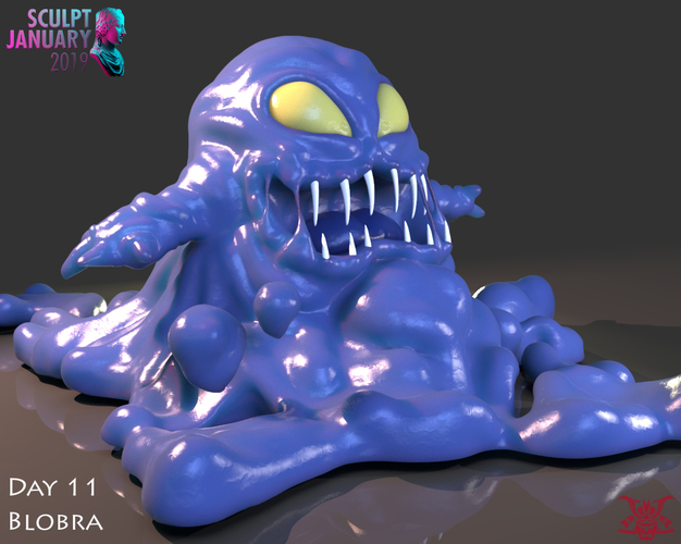 Slime Blobra 3D Print 227522