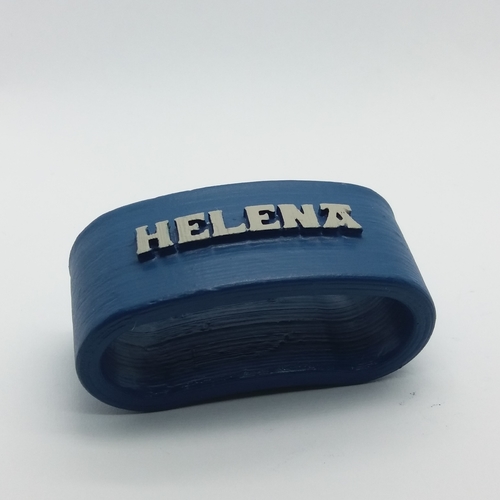 HELENA 3D Napkin Ring with lauburu 3D Print 227582