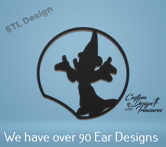 Mickey Sorcerer - Mouse Ear 3D Print 227599