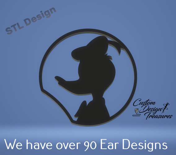 Donald Duck - Mouse Ear 3D Print 227602