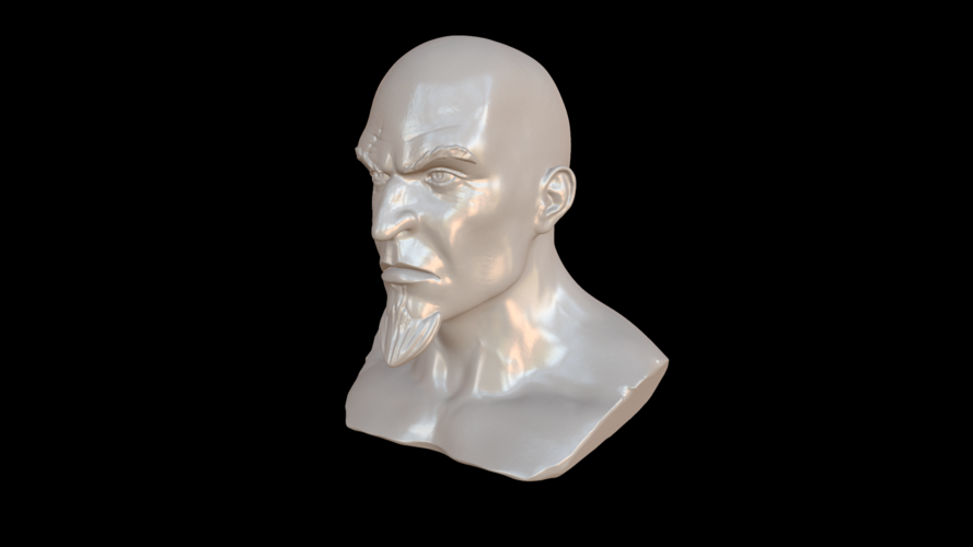 Kratos bust 3D Print 227636
